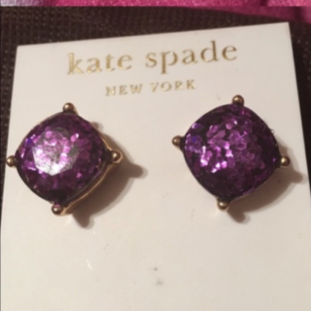 Kate spade ♠️ glitter stud earrings